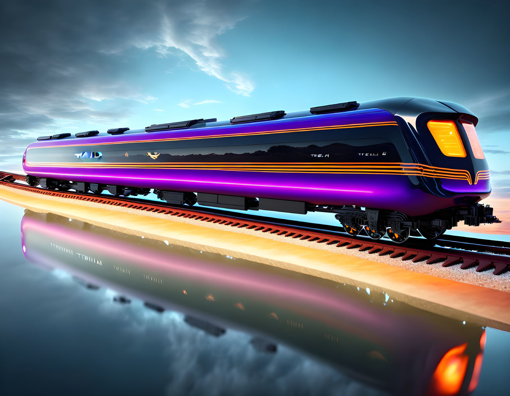 Let´s ride in the train to the future