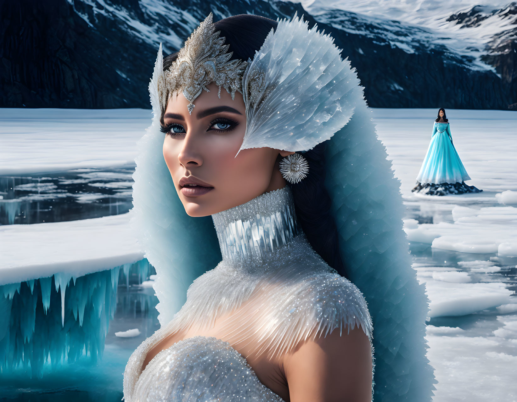 Woman of the ice land.