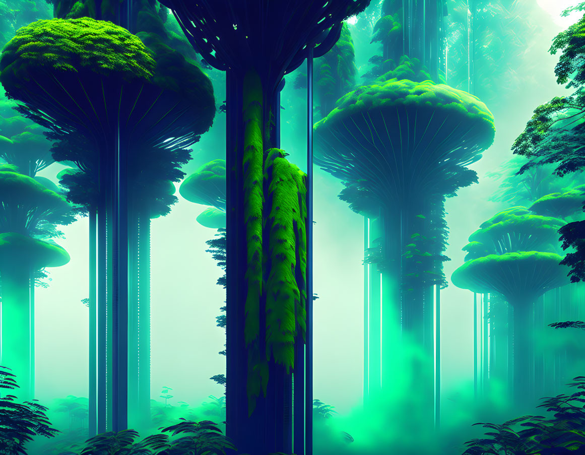 Plasmatic rain-forest