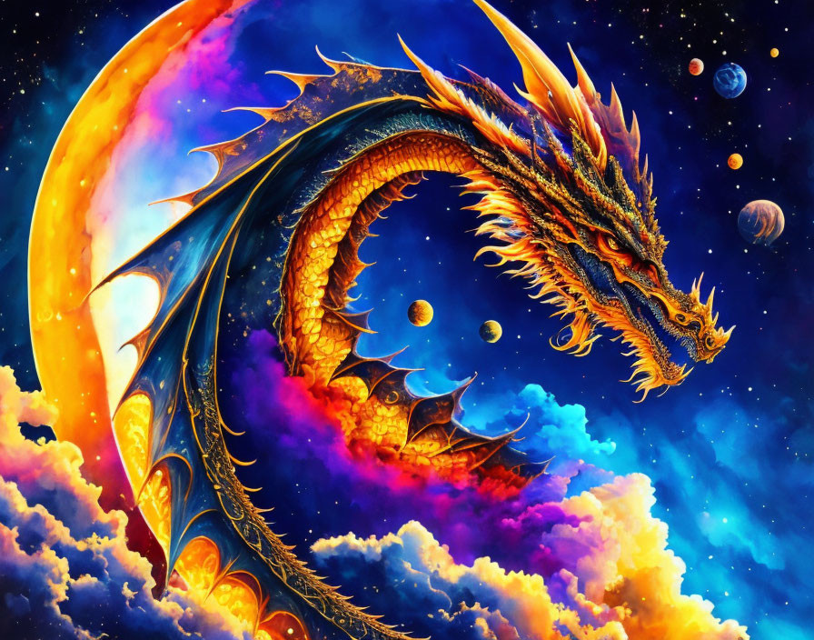 Celestial Dragon of universe