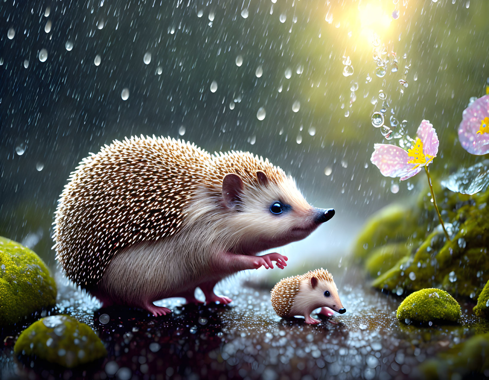 I and my son in a dream that I was a hedgehog.