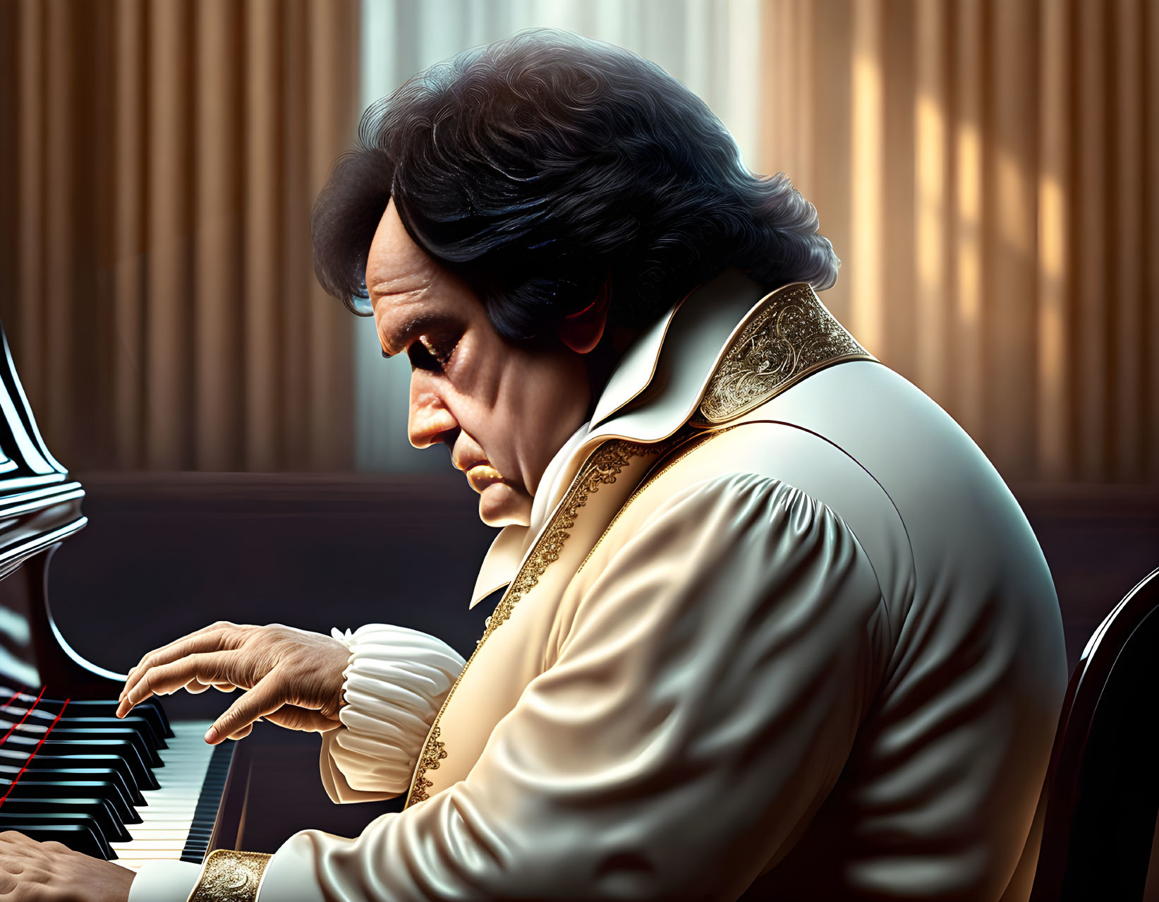Beethoven on the piano