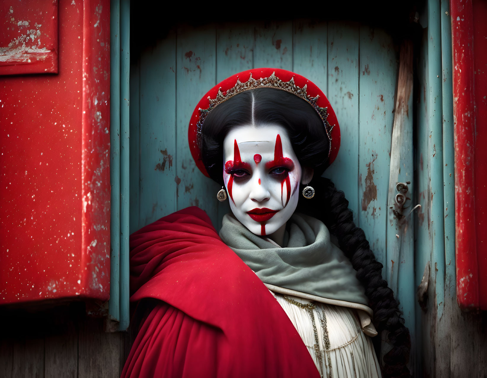 Clown dressed in Red