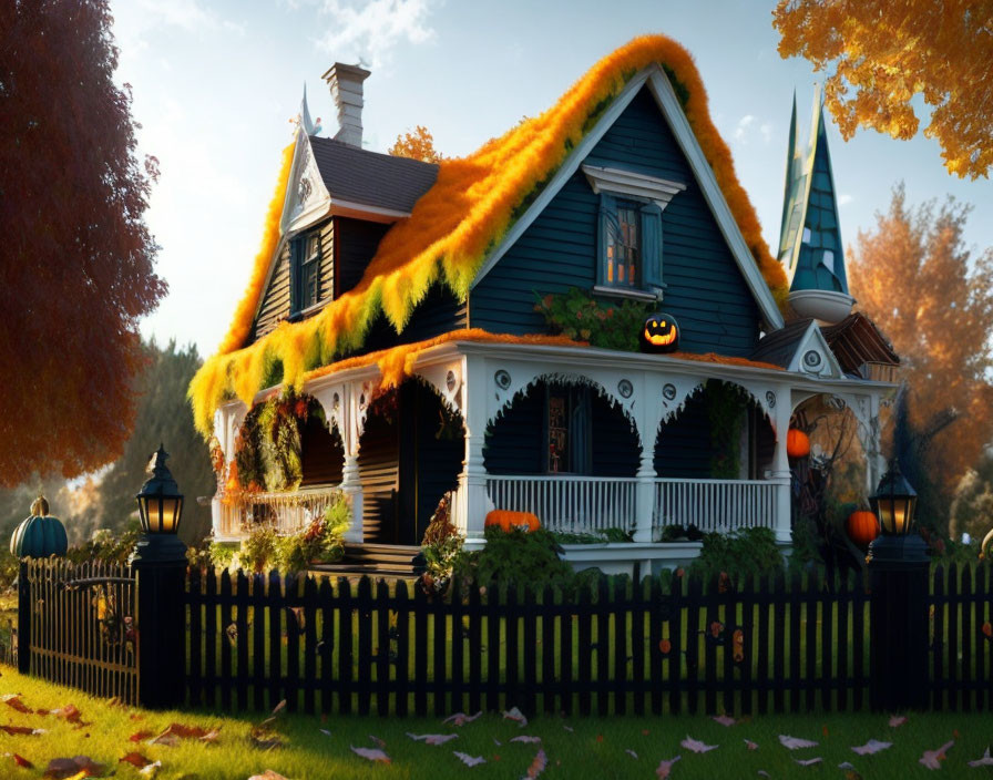the halloween house