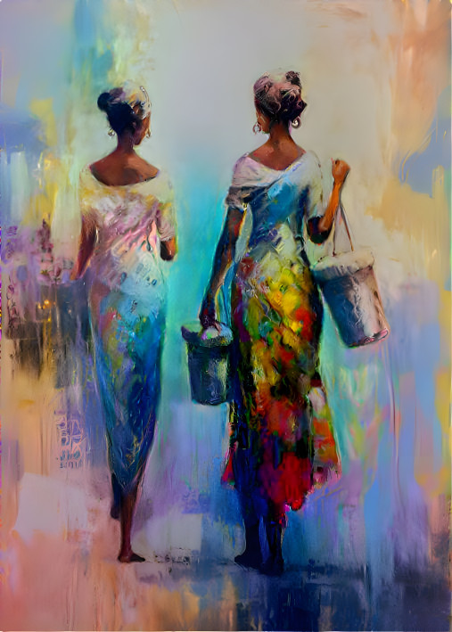 Two Ladies walking