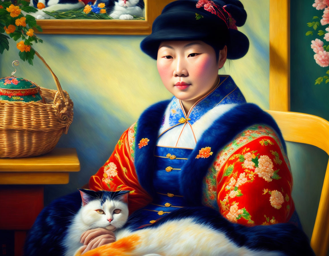 Cat lady, Renoir-style