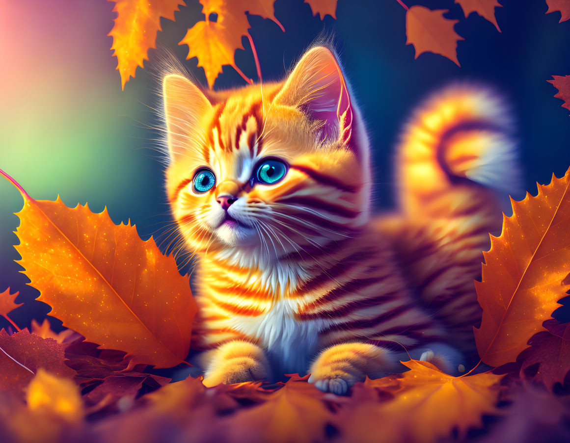 Cute Fall Kitten!