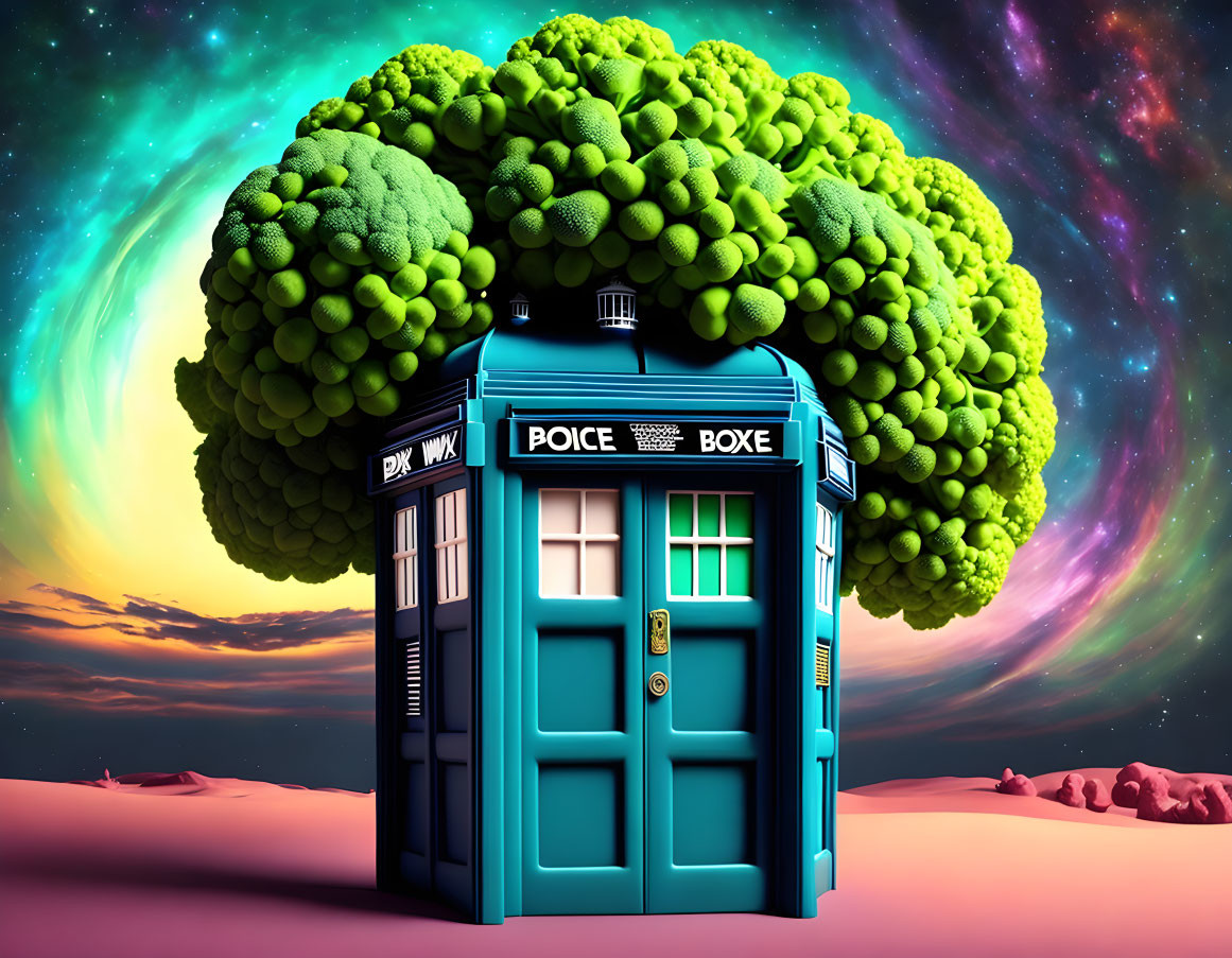 Time and Relative Dimension in Space in Broccoli