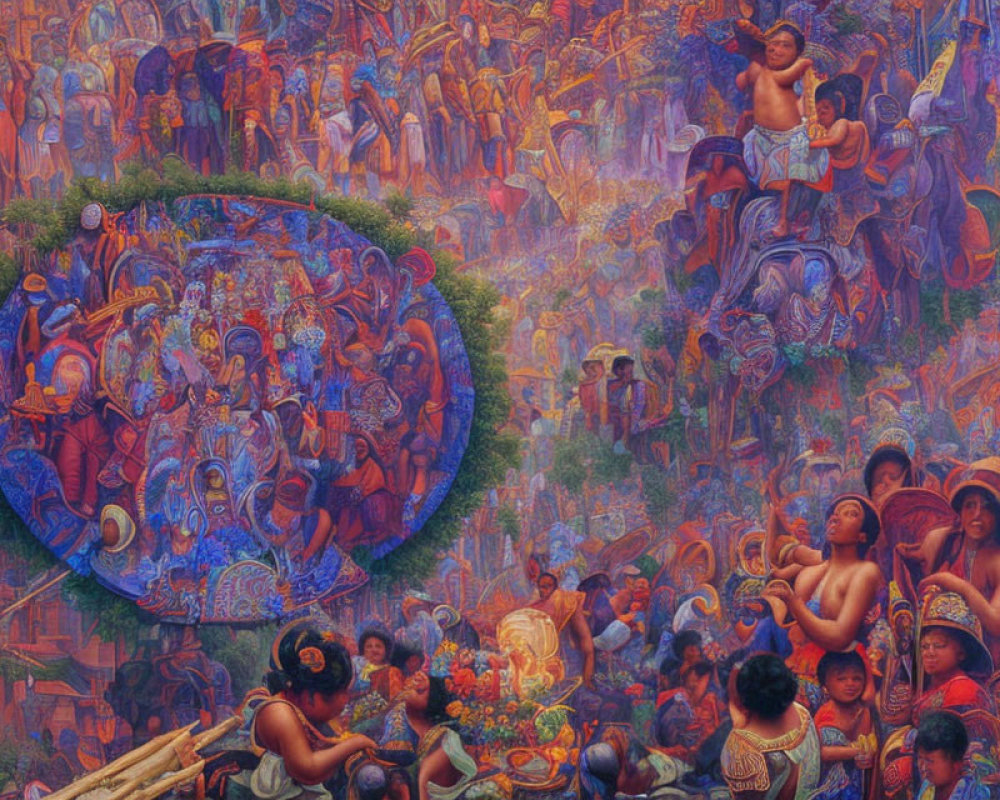Detailed painting of Filipino history, culture, and daily life