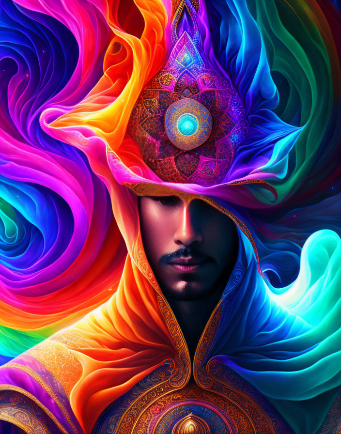 mystic men colorful spirit