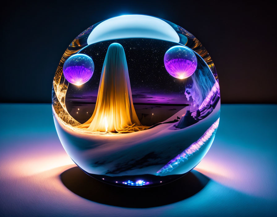 The medium inside the crystal ball