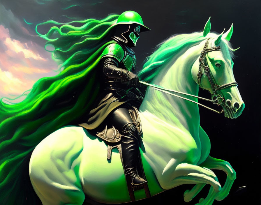 Death riding a pale green horse