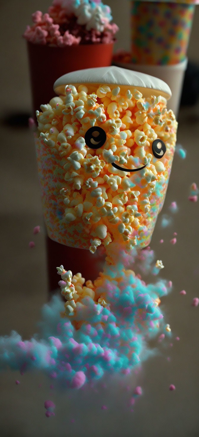 Cottoncandy popcorn by Iza
