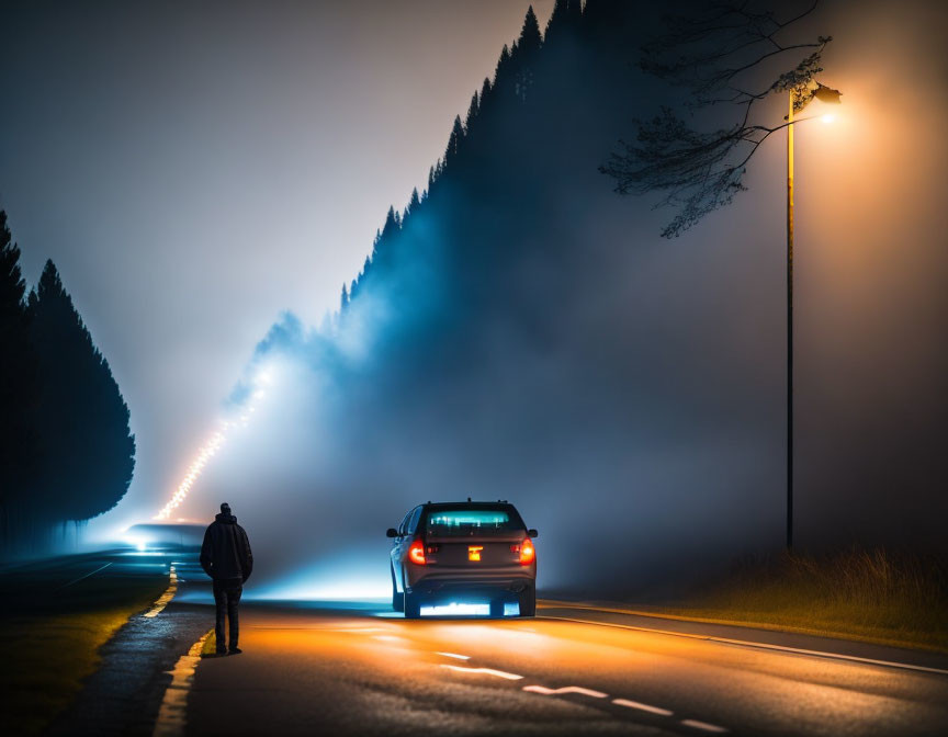 A night in the fog
