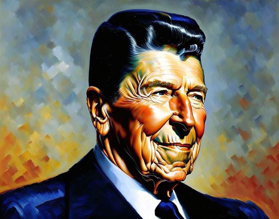President Ronald Reagan after Cezanne