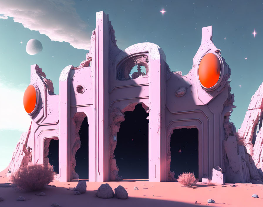 Ruins on an unknown planet