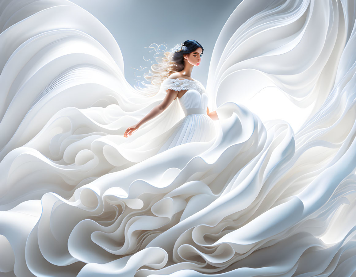 A White Swirl