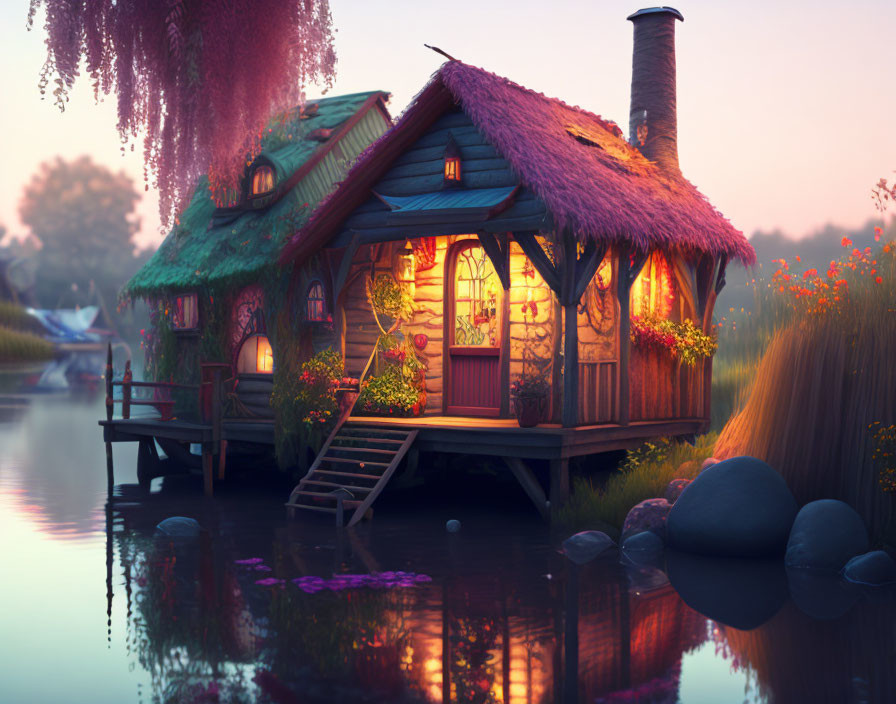 A whimsical little cottage