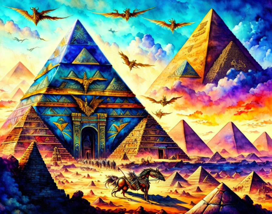 Pyramids of dragons 