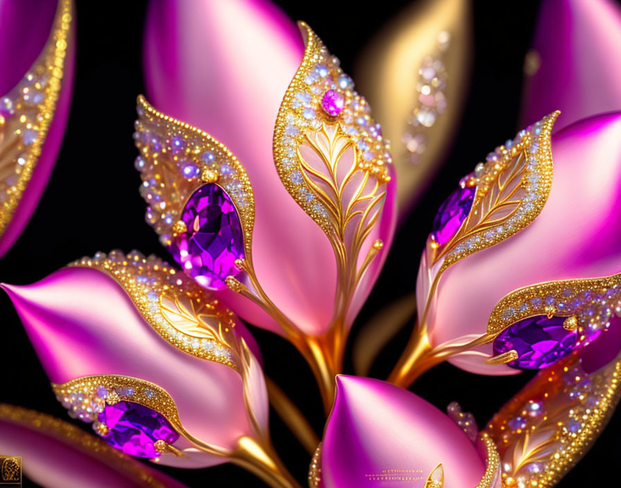 Jeweled Flowers 