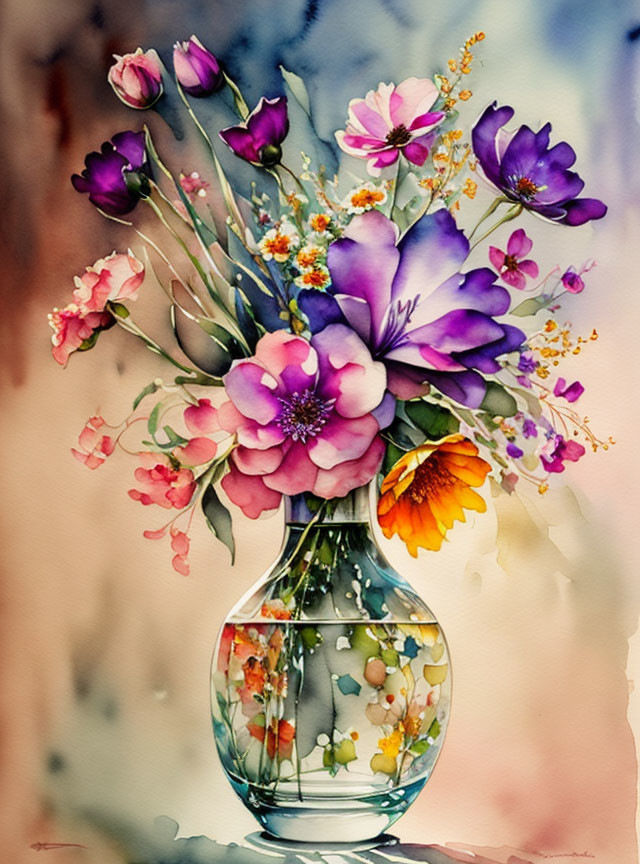 Vase mit Blumen 