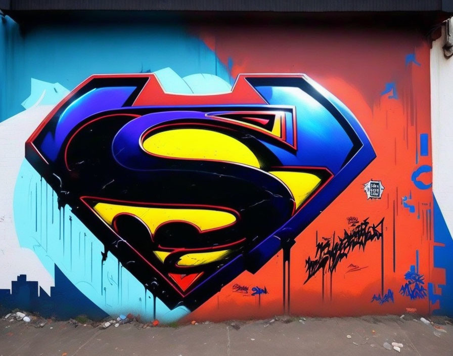 Graffiti superman 