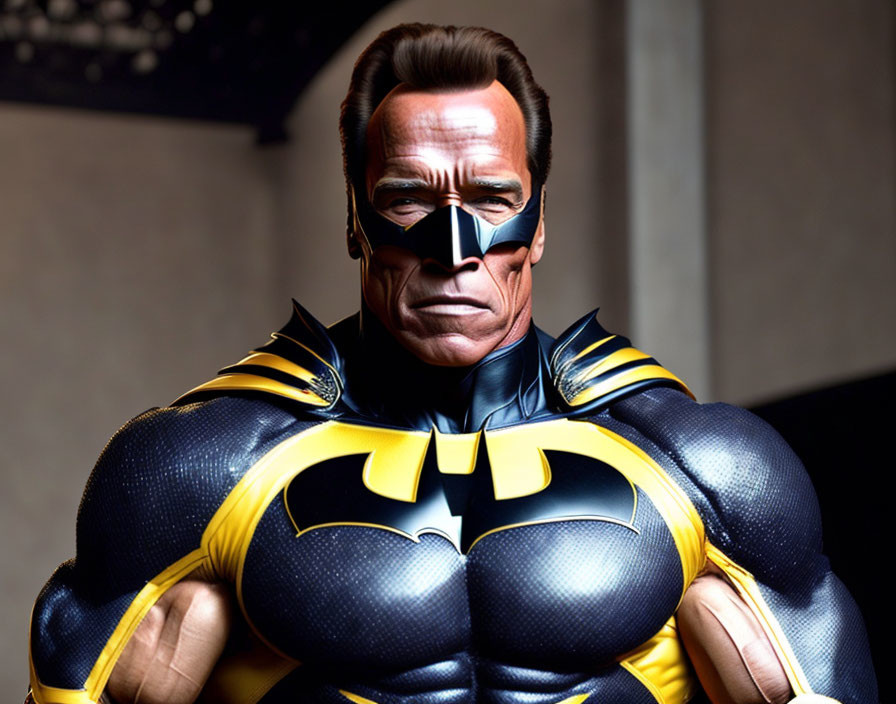 Arnold schwarzenegger in Batman Costume 