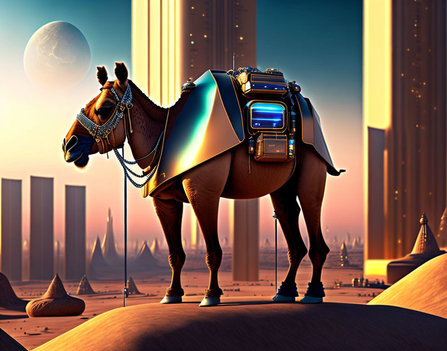 Cyber punk camel