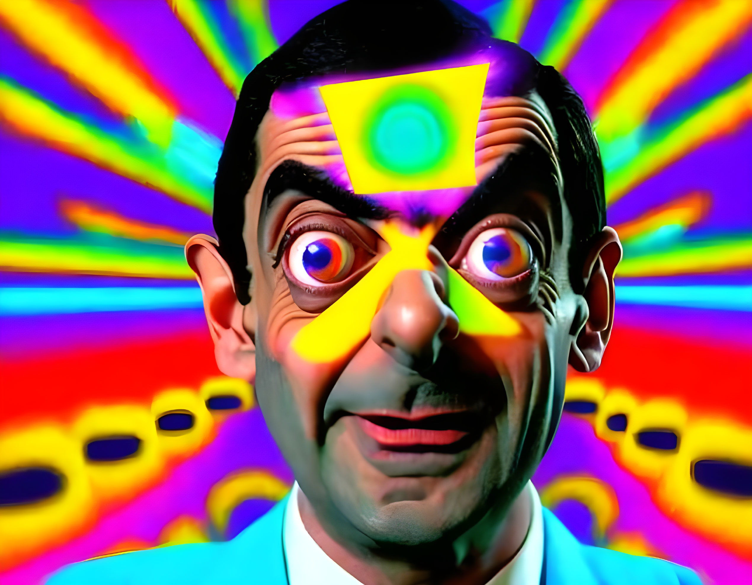 The illusion of reality. Mr.Bean style.