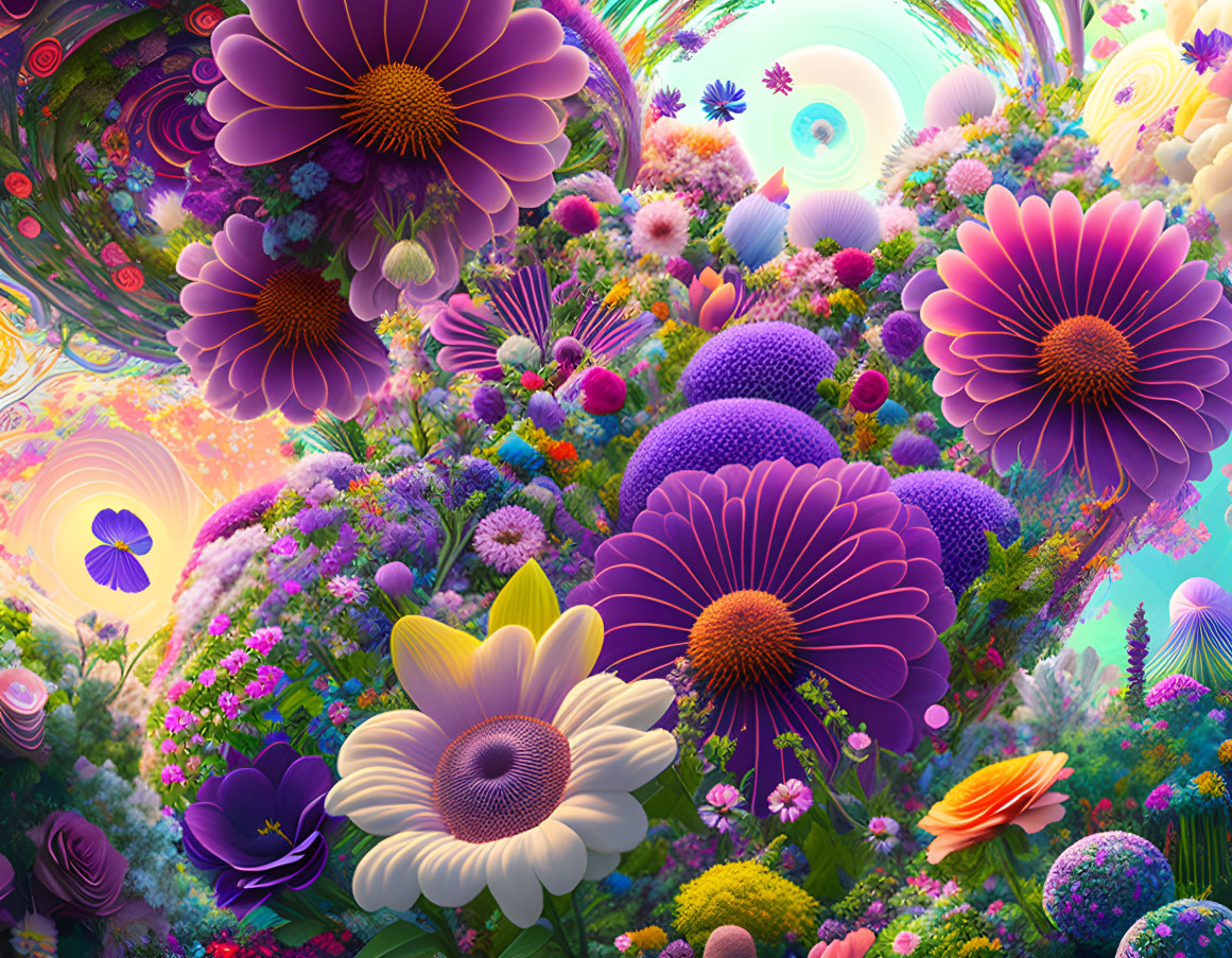 A explosion of flowers