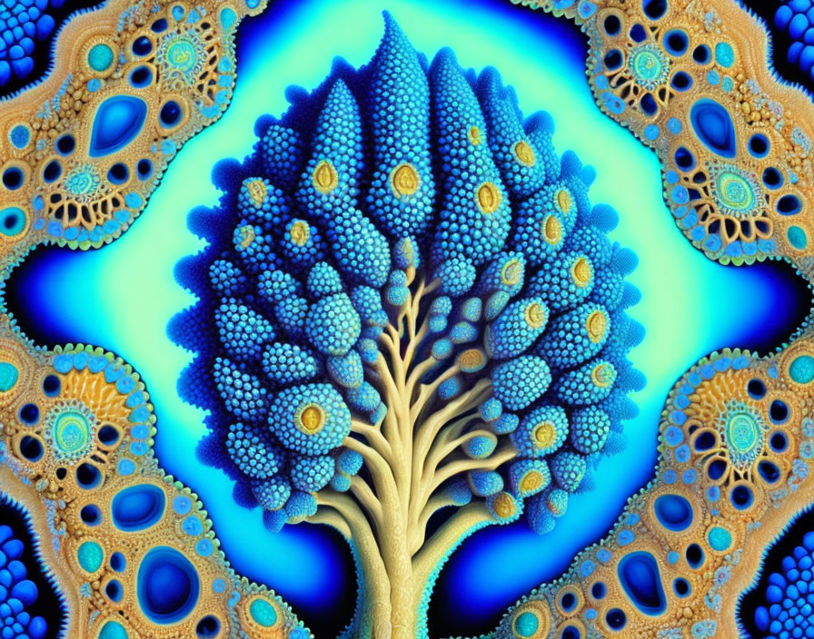 Blue broccoli tree