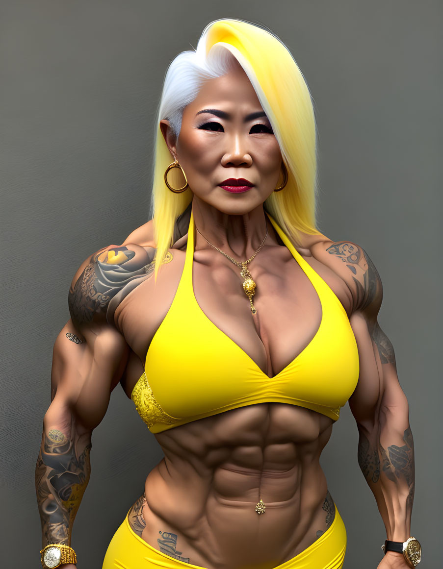 Sexy female bodybuilder