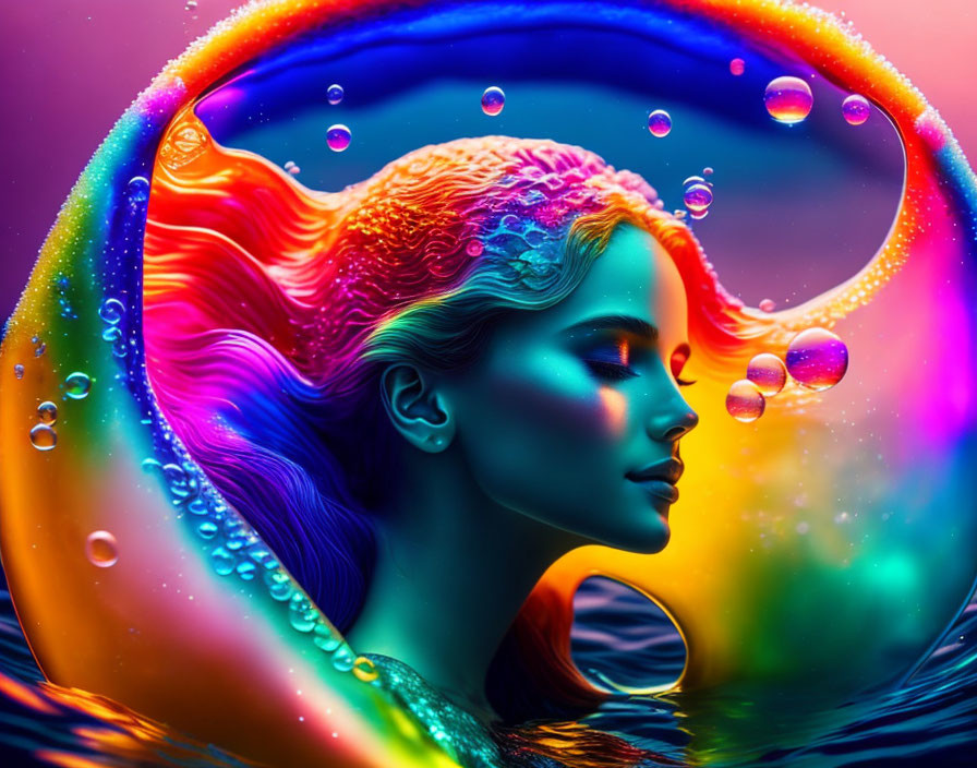 Rainbow mermaid 