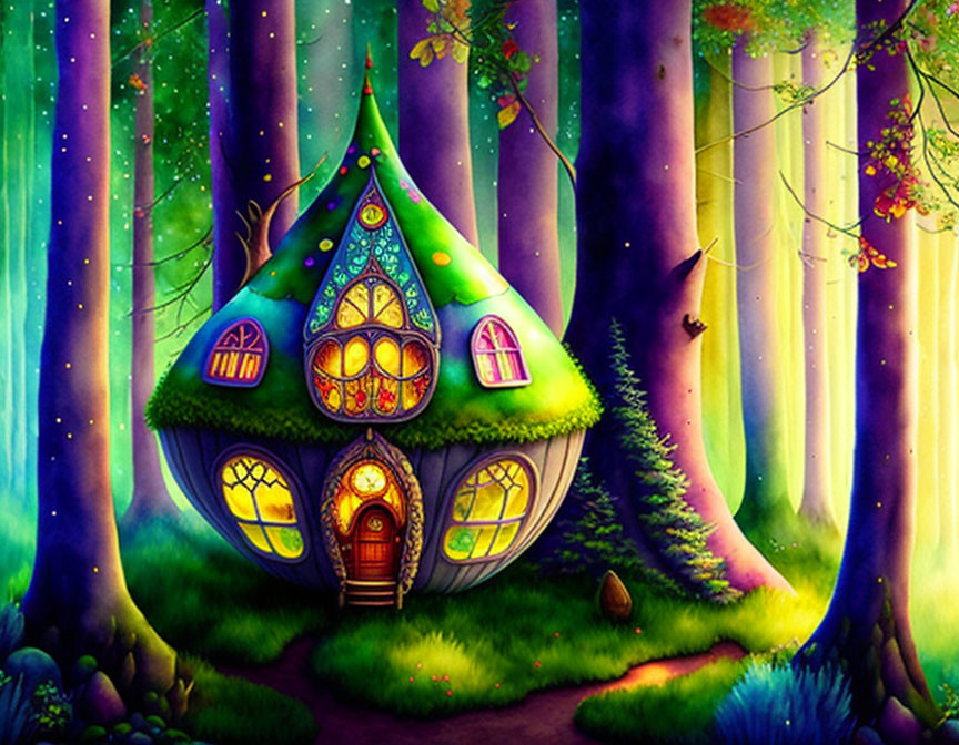 teardrop fairy house