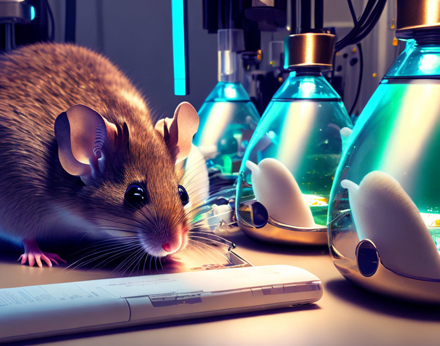 A mice in the lab