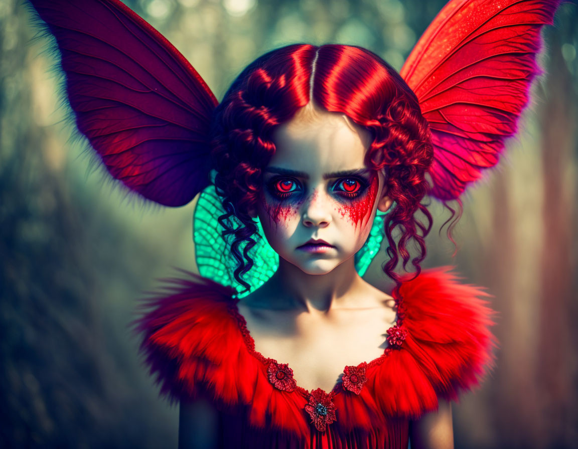 The Evil Fairy with Beautiful Hair