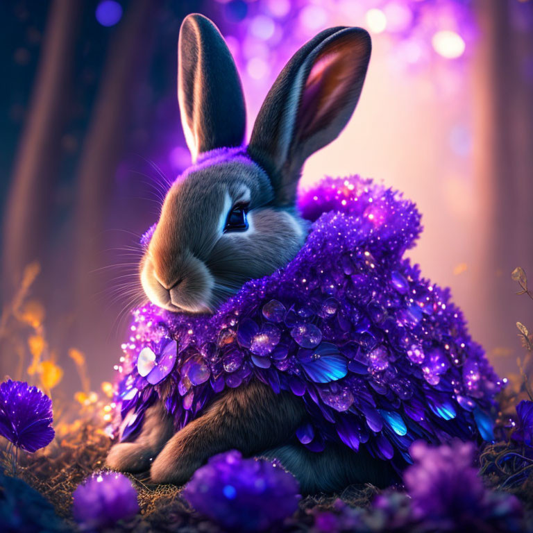 Purple bunny