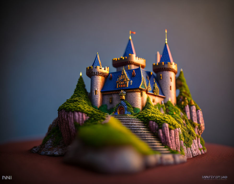  photo of a miniature Legend of Zelda castle 