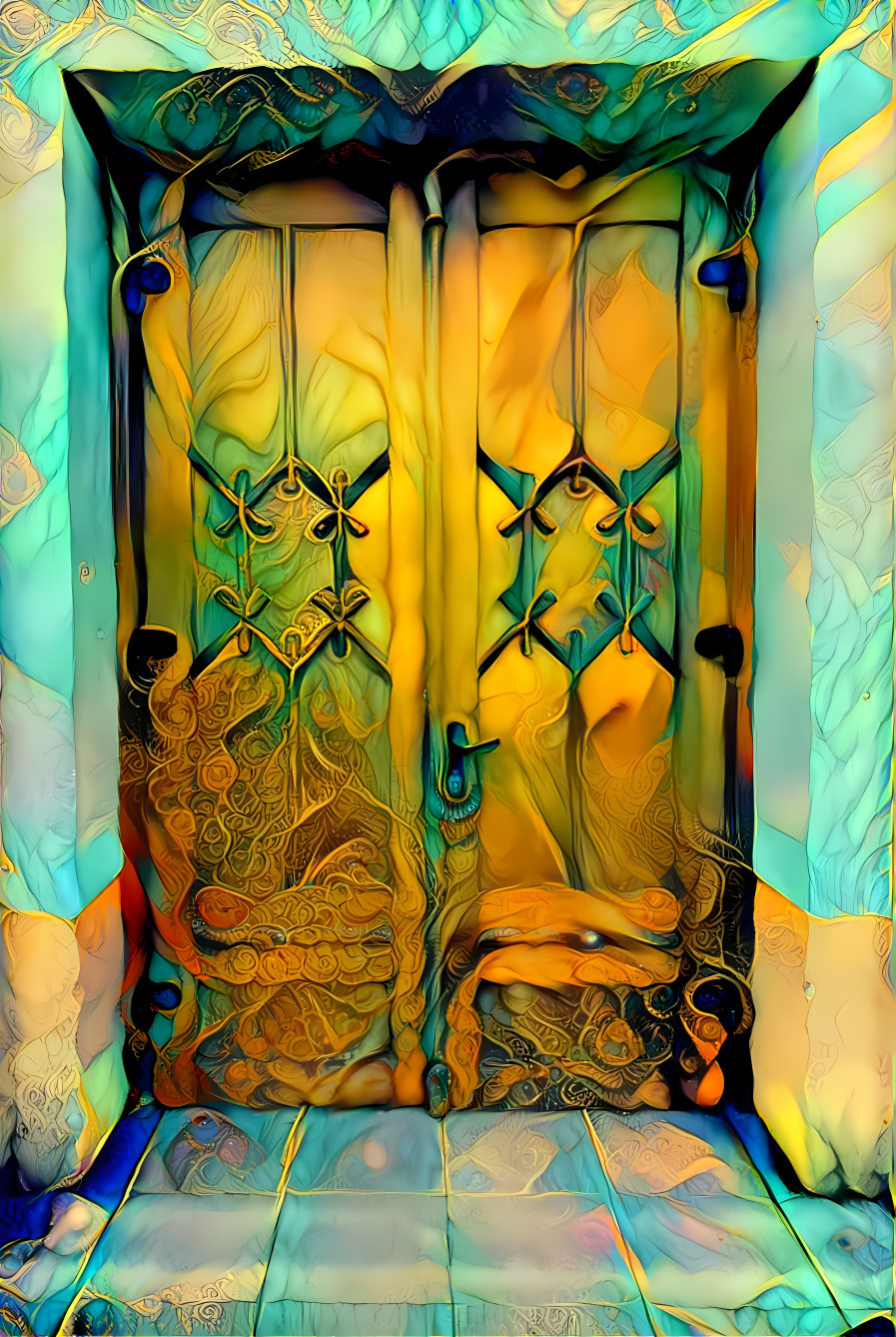 Baracs templom ajtó