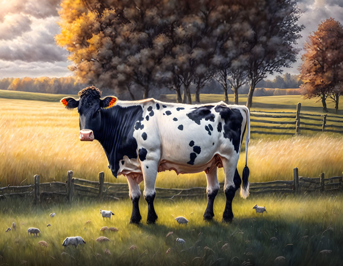 Holstein Friesian Black White Cow