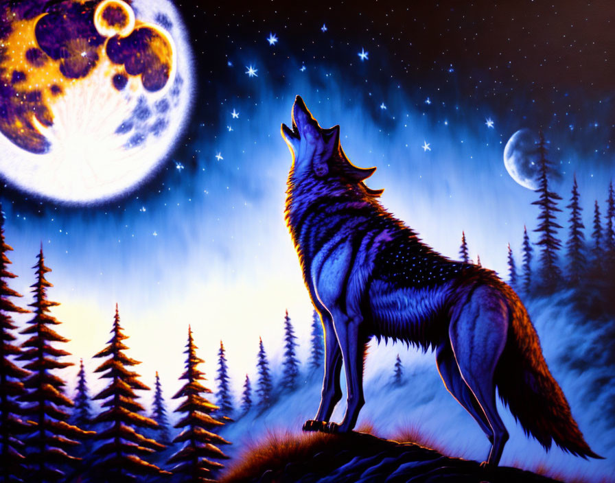 Howling at the moon II