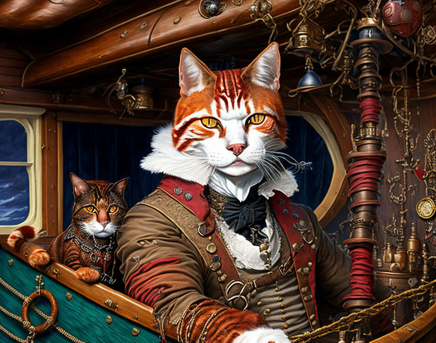 A Steampunk Cat Captain