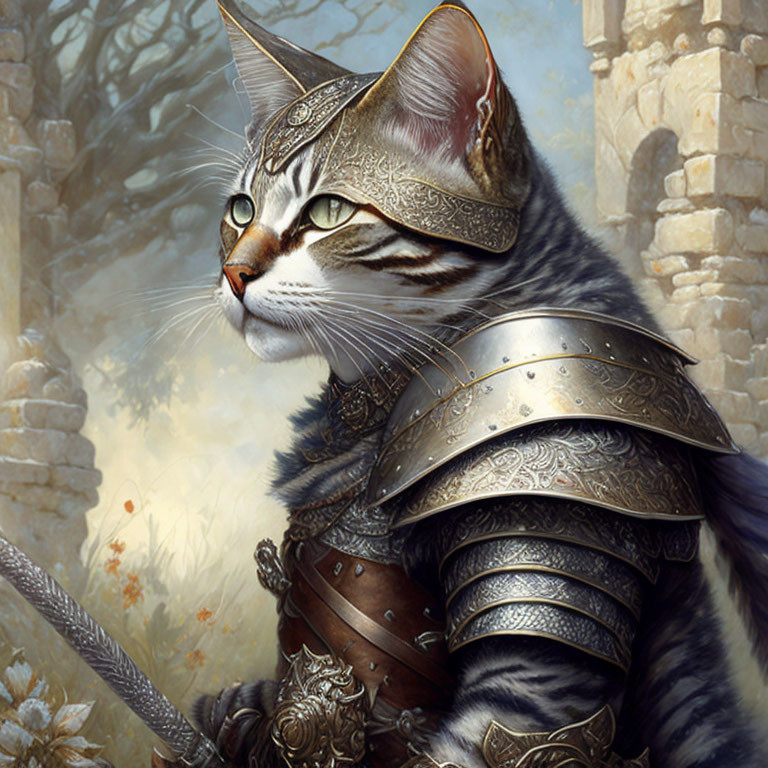 A Noble Cat Warrior