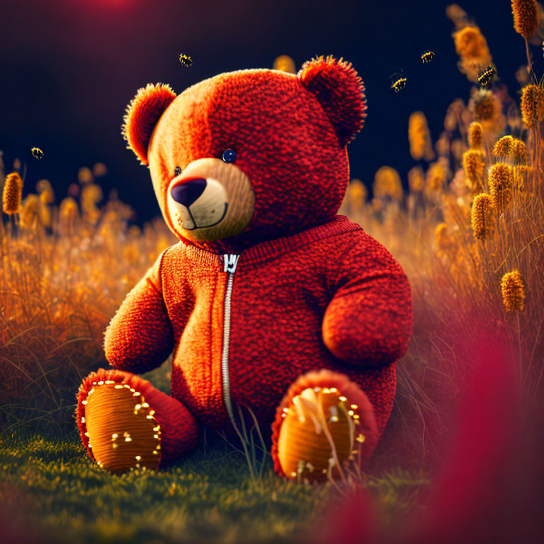 Teddy-Bear in the meadow I
