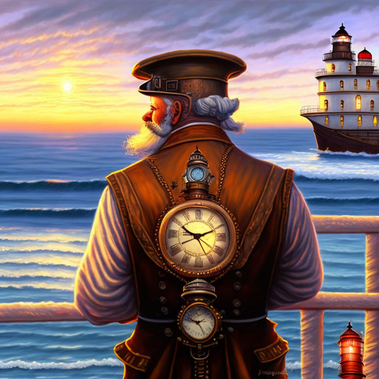 Steampunk Lighthouse Keeper I