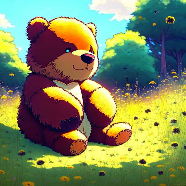 Teddy-Bear in the meadow II
