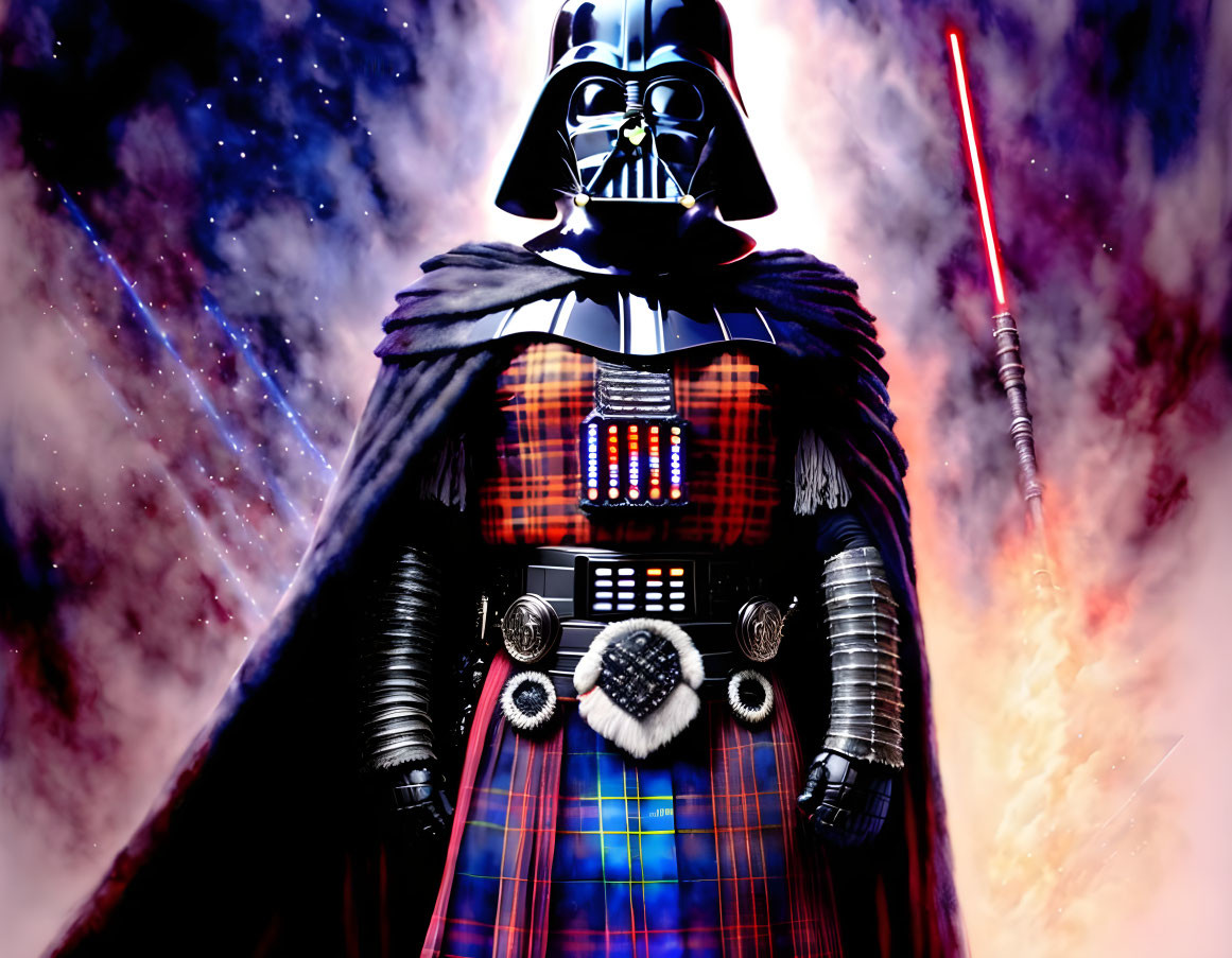 Scottish Tartan Darth Vader
