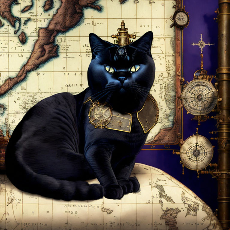 Black Cat in Navigator's Cabin