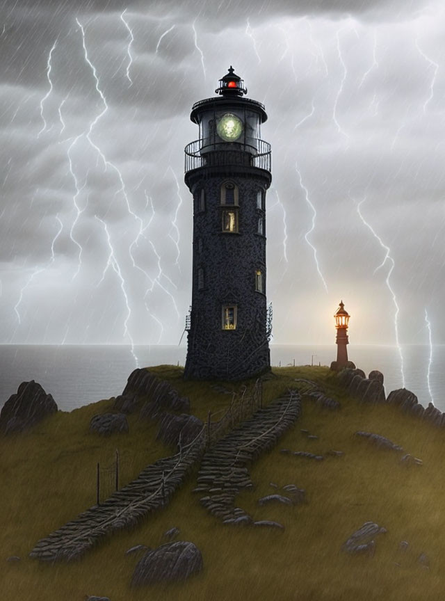 Steampunk Lighthouse at the Coast I