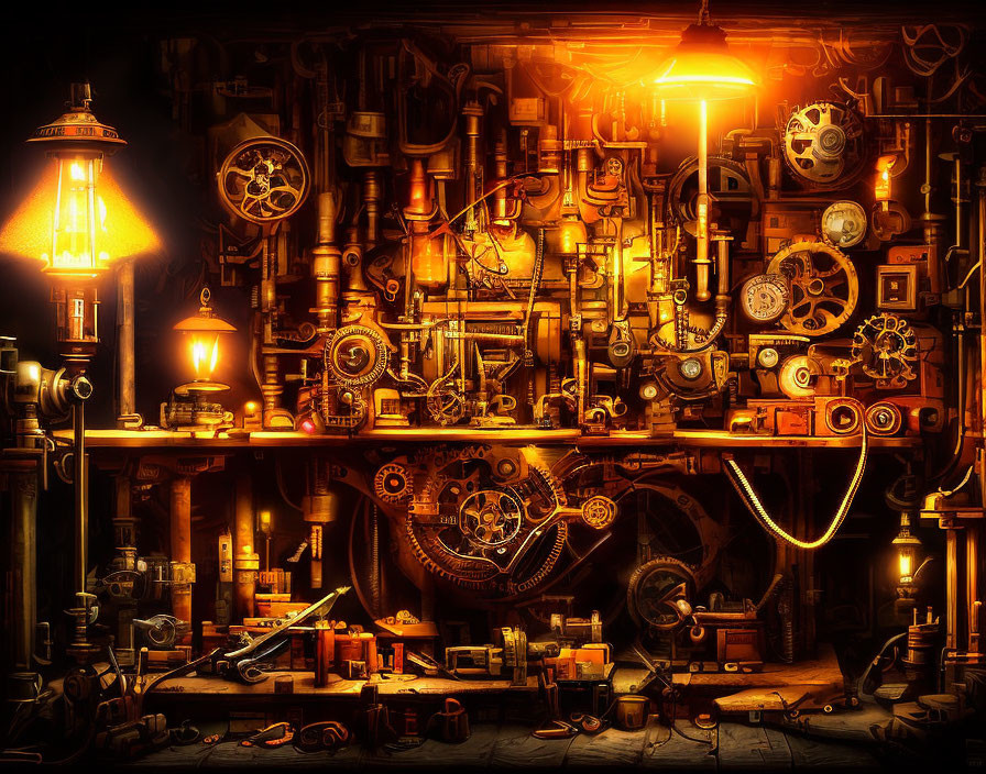 Strange Steampunk Machine in Iventors Workshop II